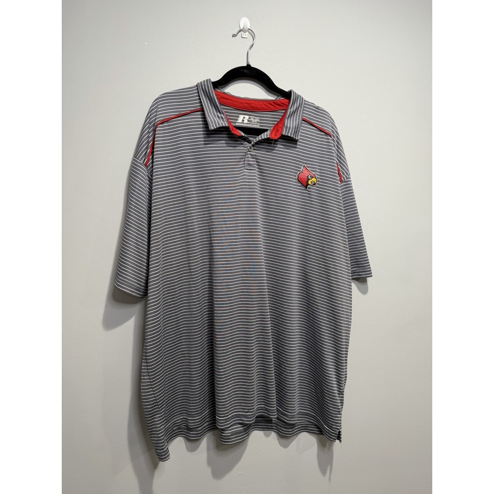 University Of Louisville Men's Russell XXL Dryfit Polo Shirt